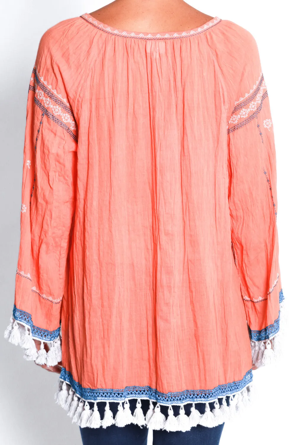 Amberley Top in Tangerine
