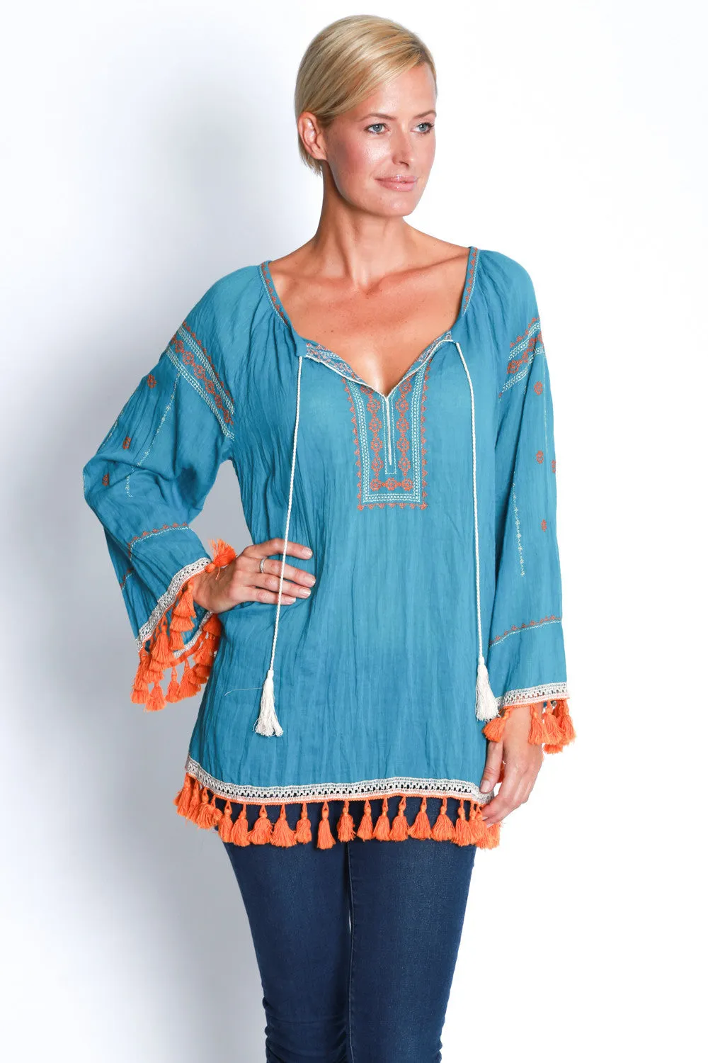 Amberley Top in Teal