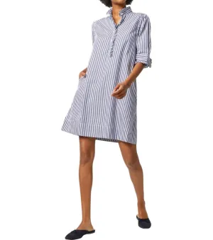 Ann Mashburn - Elbow-Sleeved Frill Dress