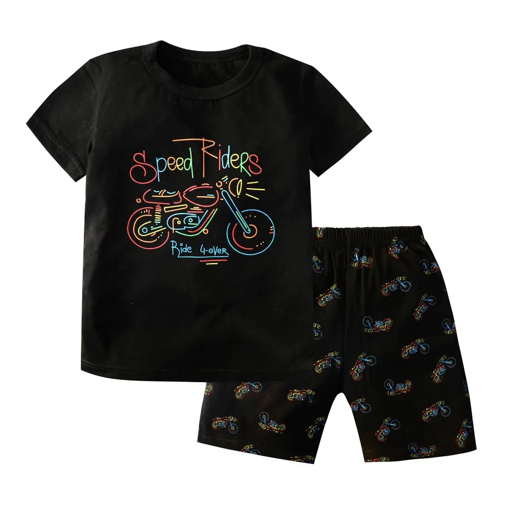 Baby Boy Cartoon Summer LOUD Pajama Sleepwear Set