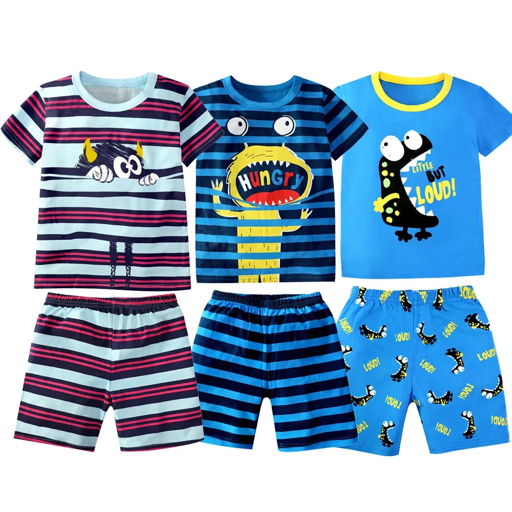 Baby Boy Cartoon Summer LOUD Pajama Sleepwear Set