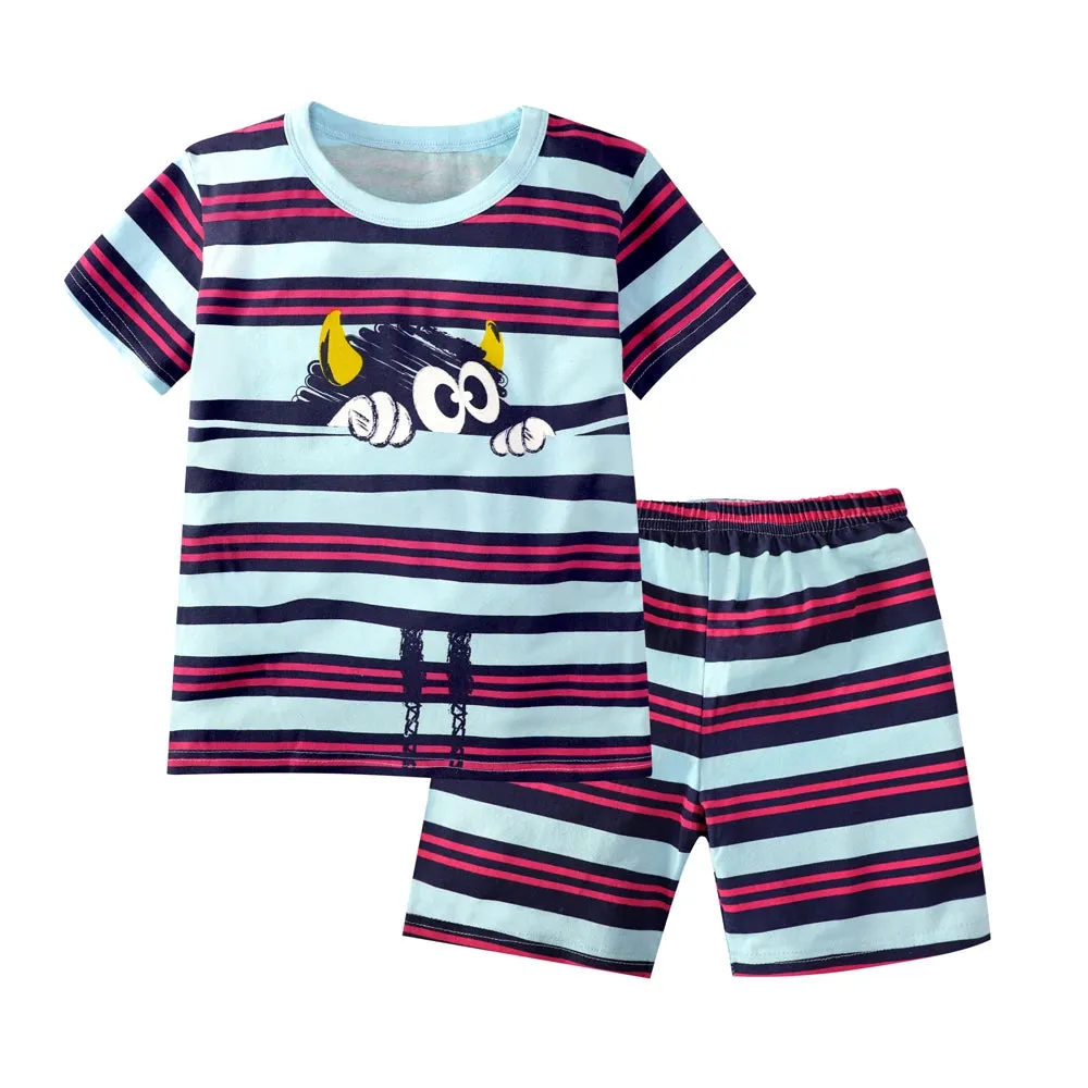 Baby Boy Cartoon Summer LOUD Pajama Sleepwear Set