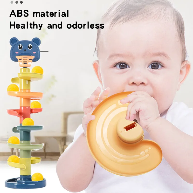 Ball Tower Rolling Rotating Walkway Baby Rotating Educational Toys