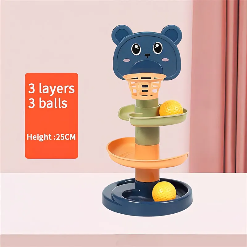 Ball Tower Rolling Rotating Walkway Baby Rotating Educational Toys