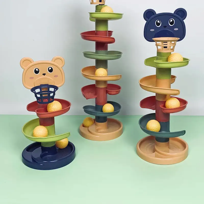 Ball Tower Rolling Rotating Walkway Baby Rotating Educational Toys