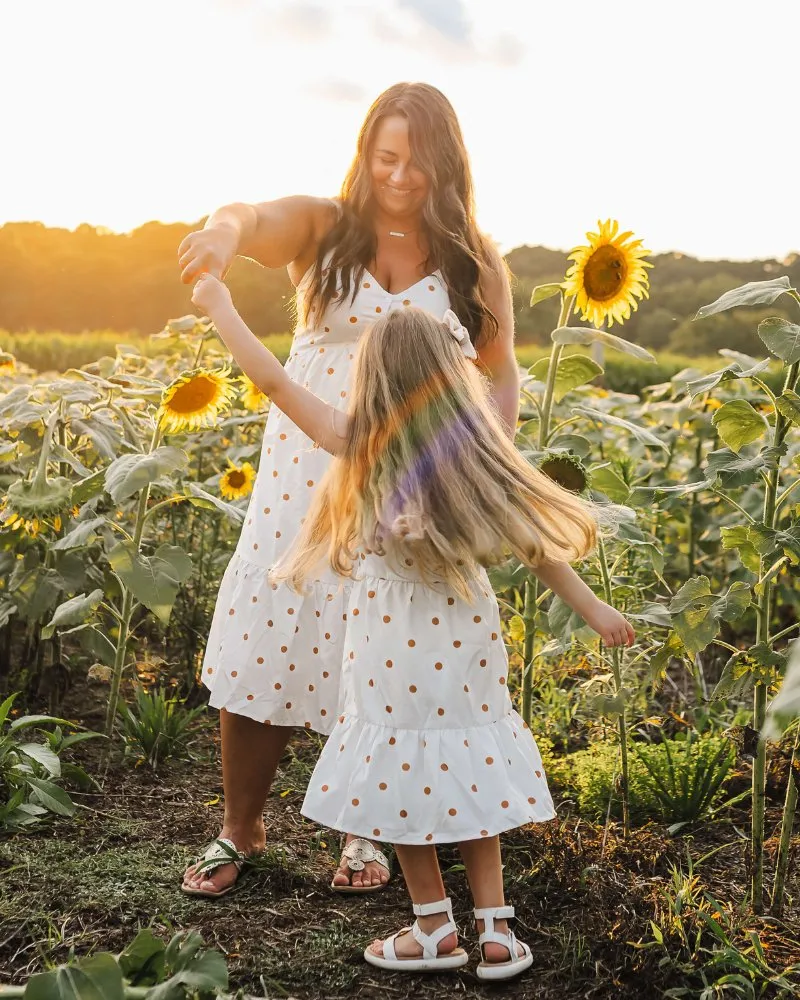 Brooklyn Sun Dress - Ivory Daisy