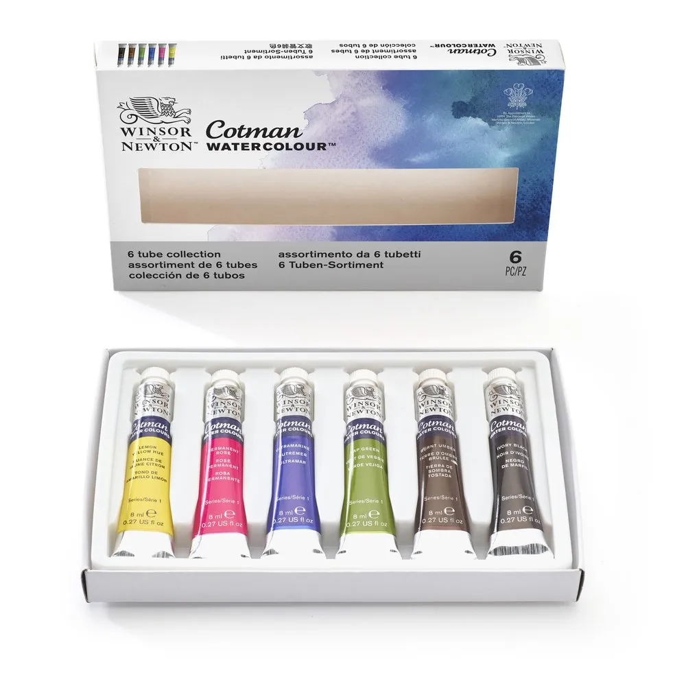 Cotman Watercolours 6 Tube Set