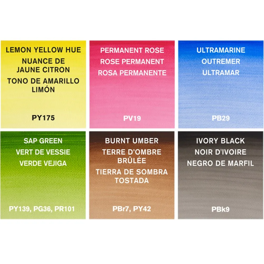 Cotman Watercolours 6 Tube Set