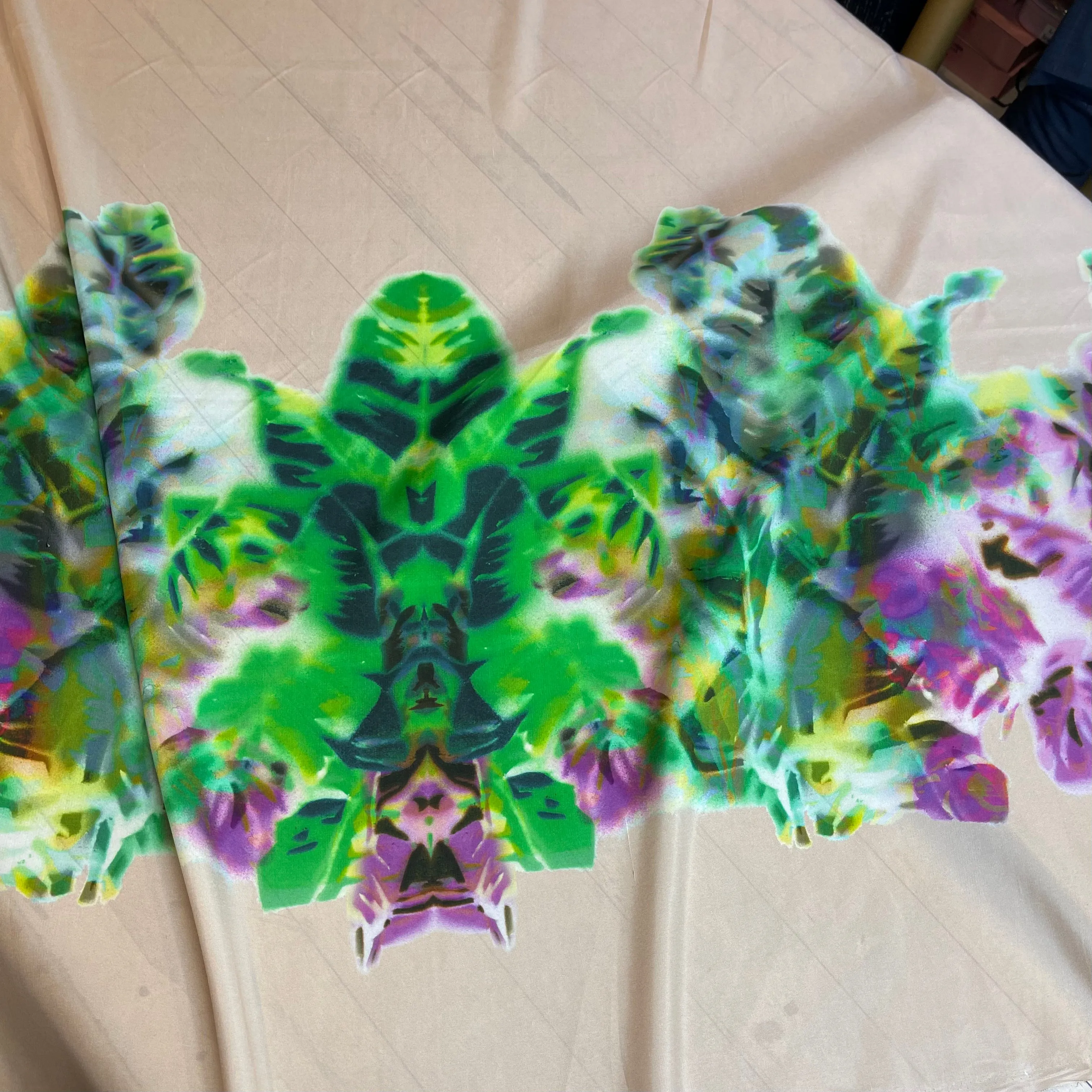 Digital Garden Lightweight Smooth Finish Silk Dupion