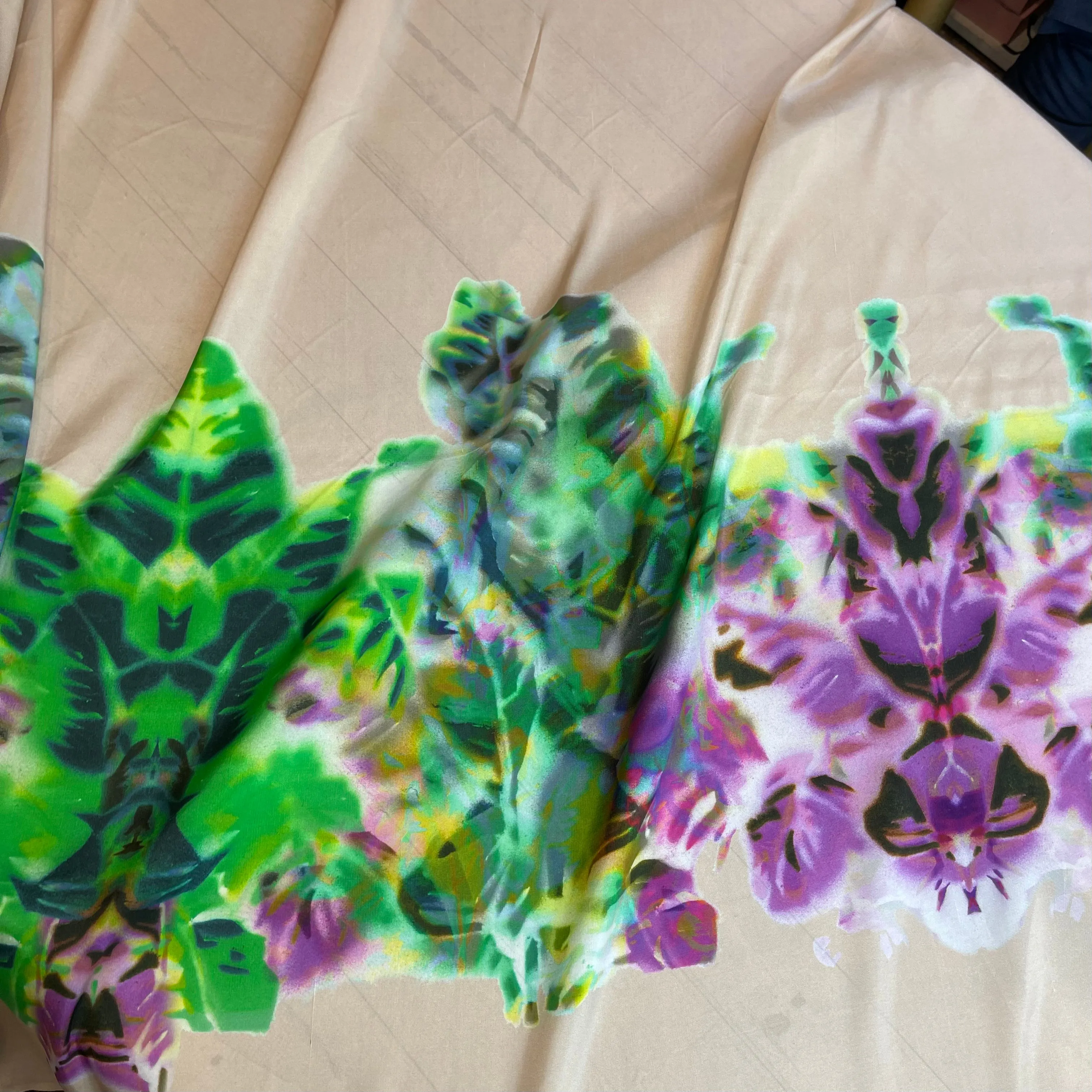 Digital Garden Lightweight Smooth Finish Silk Dupion