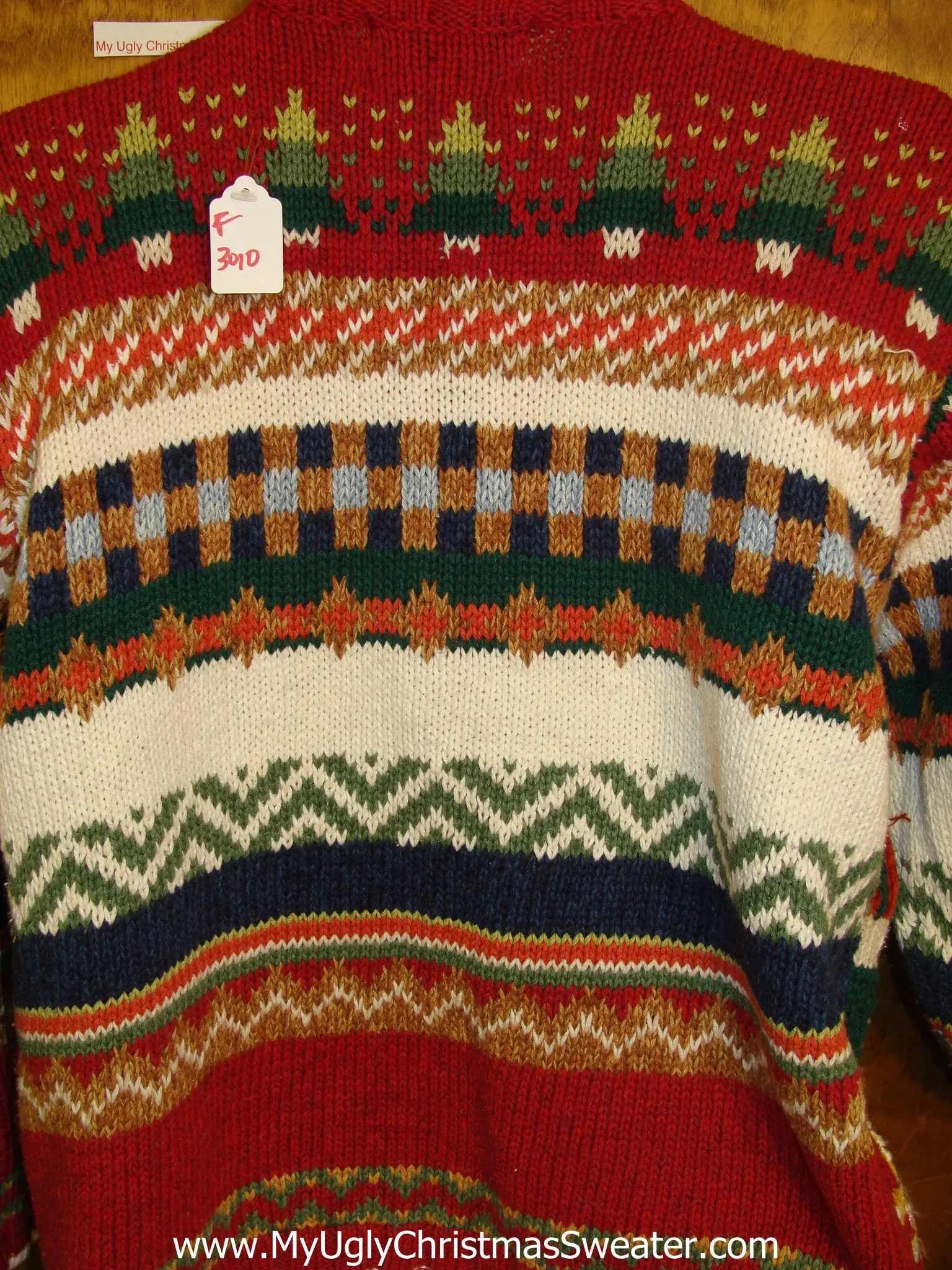Geometric Eye Sore Ugliest Bad Christmas Sweaters