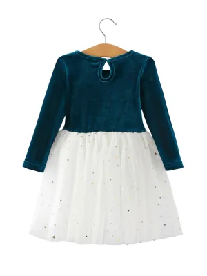 Girls Christmas Solid Color Tutu Skirt