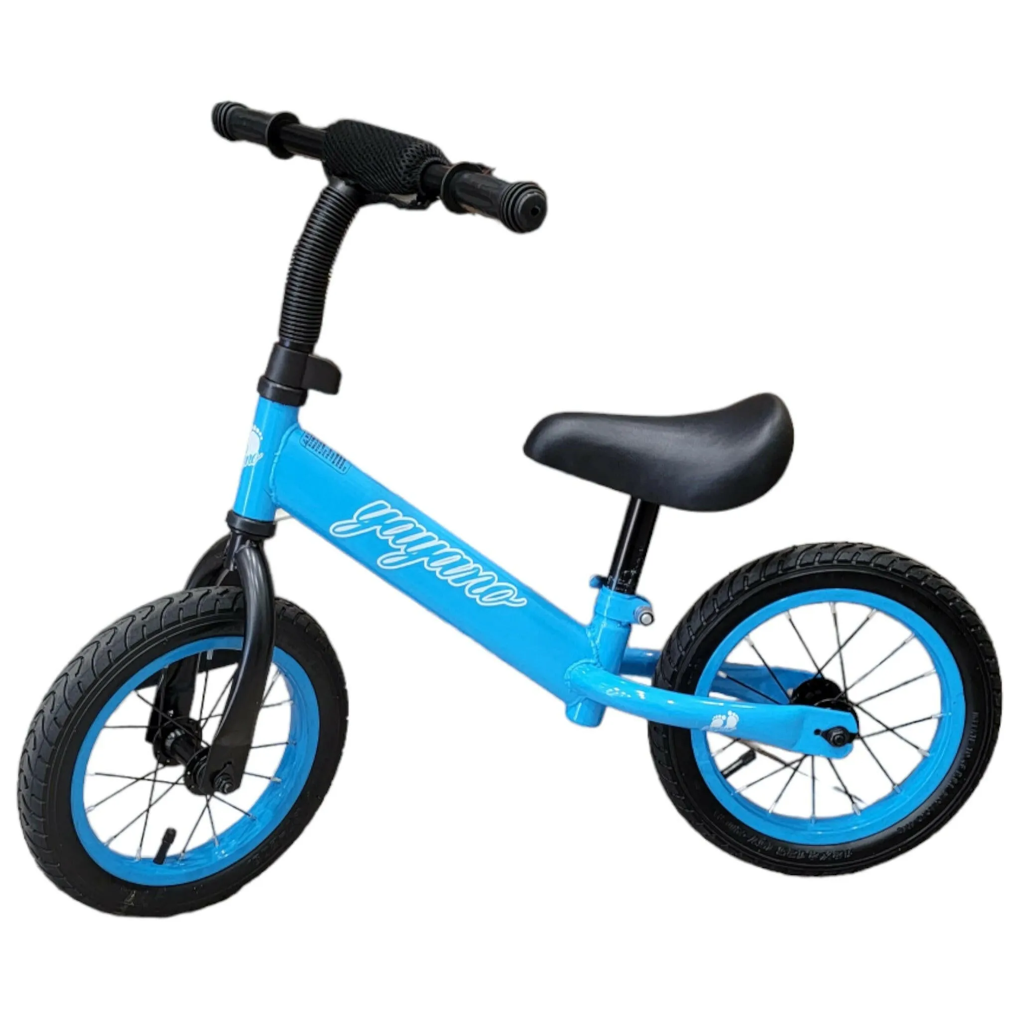 Kid Toddler Balance Bicycle Bike 12 Inch With Leather Adjustable Seat And Handlebar Lightweight