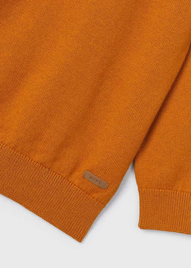 Lightweight Cotton Sweater, Carrot, 323
