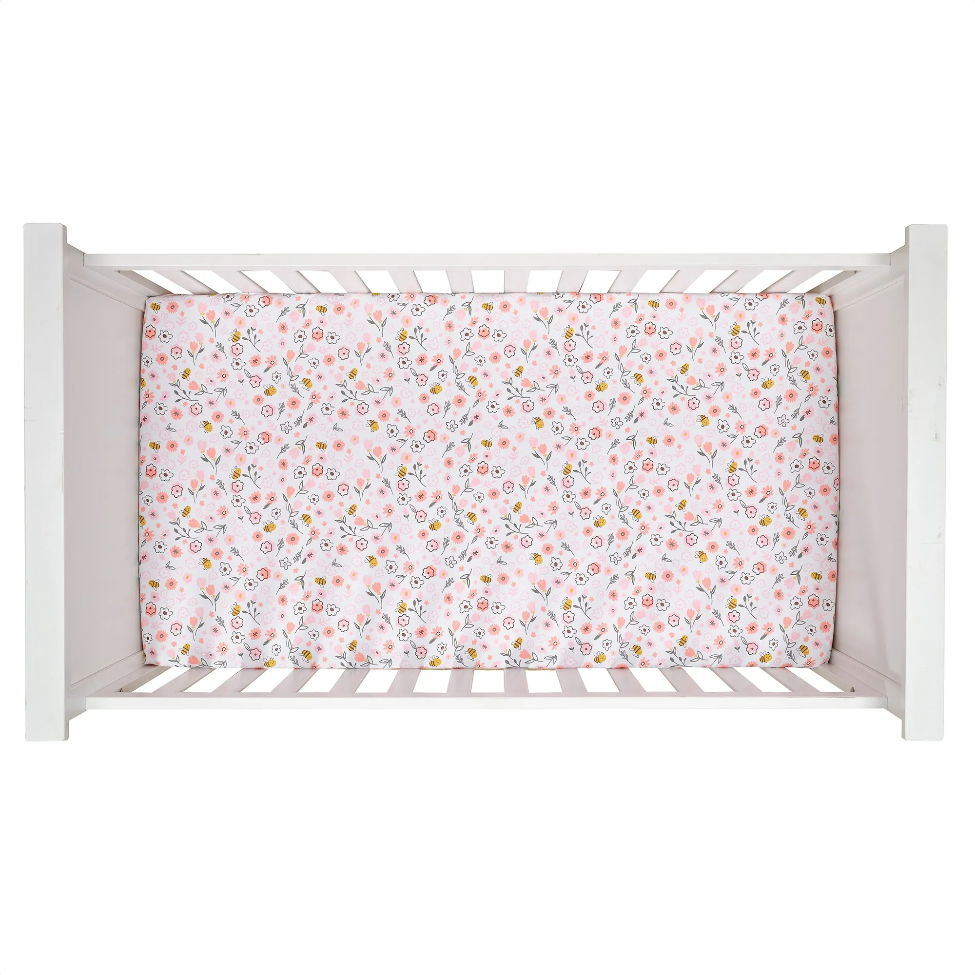 Little Garden Cotton Fitted Crib Sheet