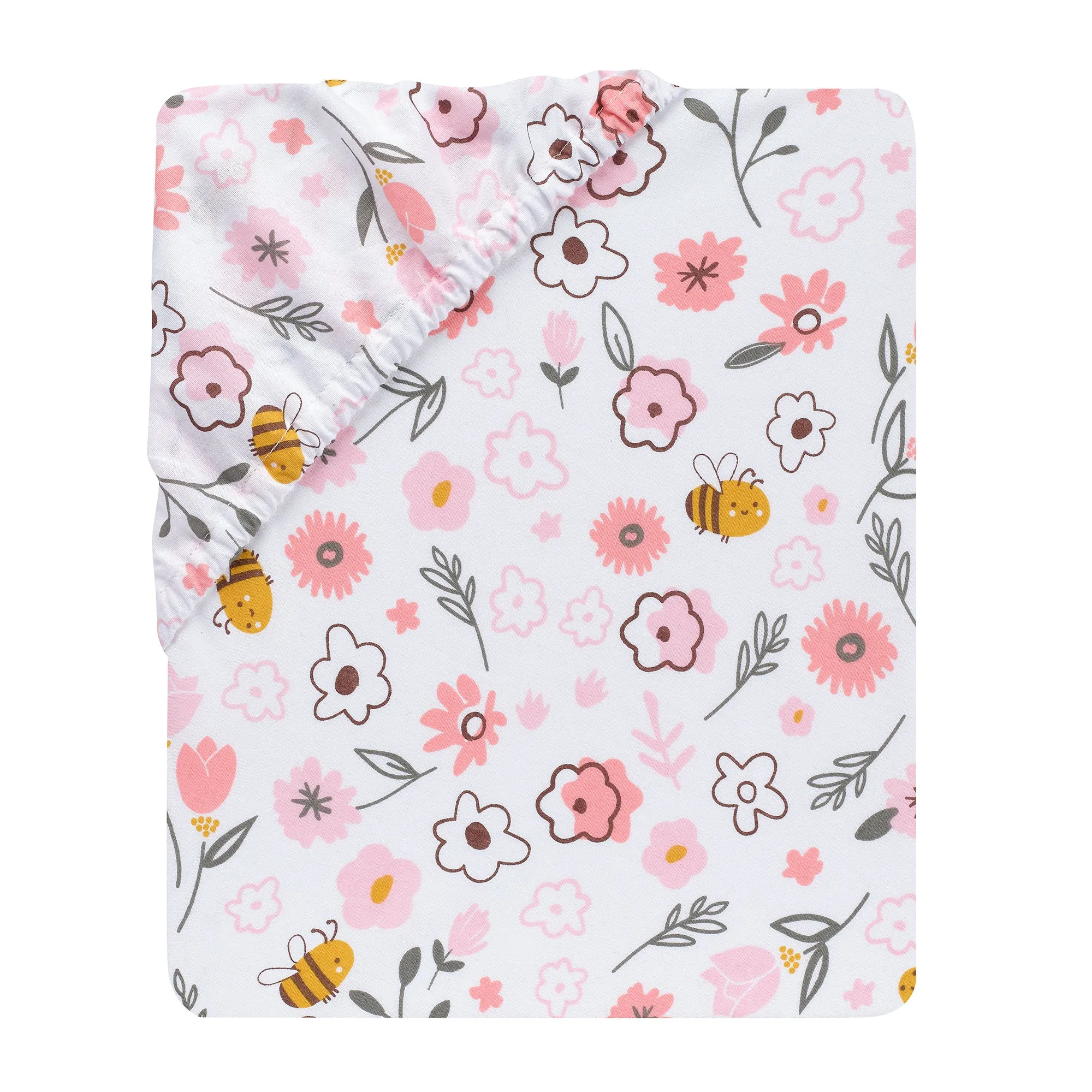 Little Garden Cotton Fitted Crib Sheet