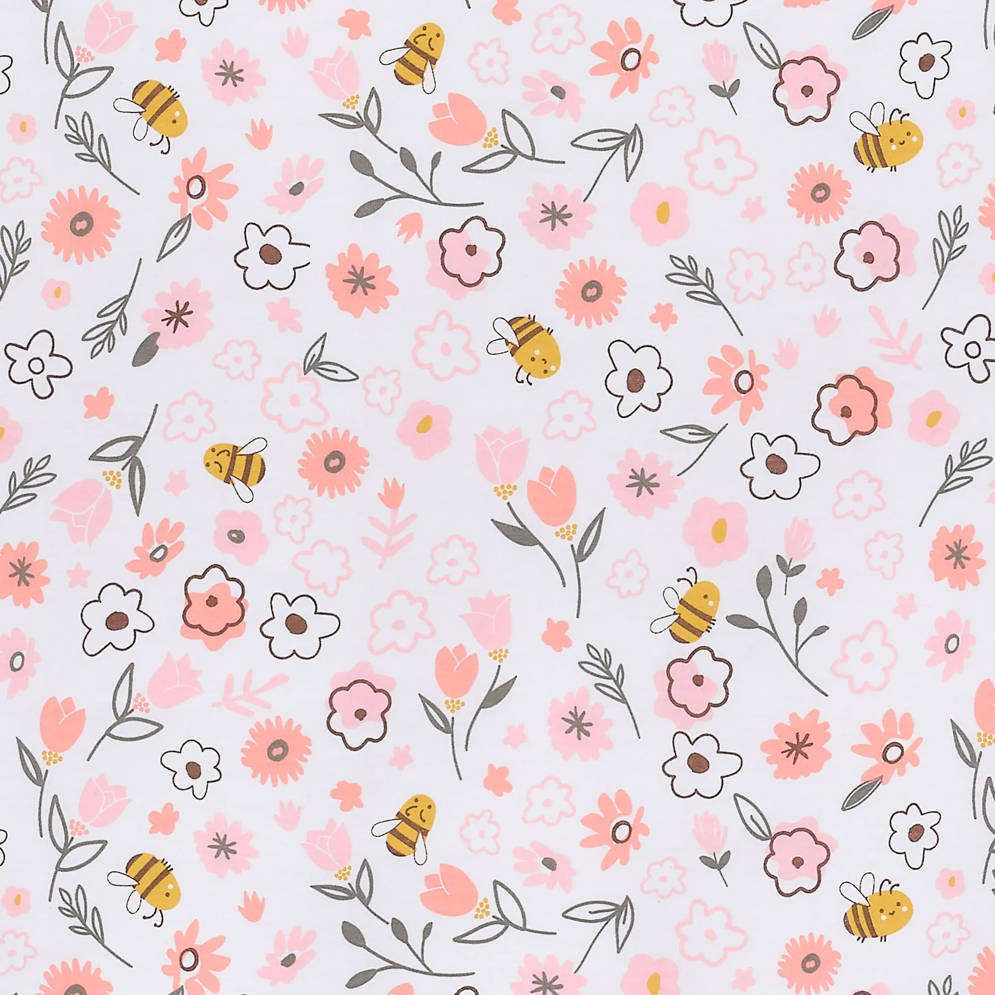 Little Garden Cotton Fitted Crib Sheet