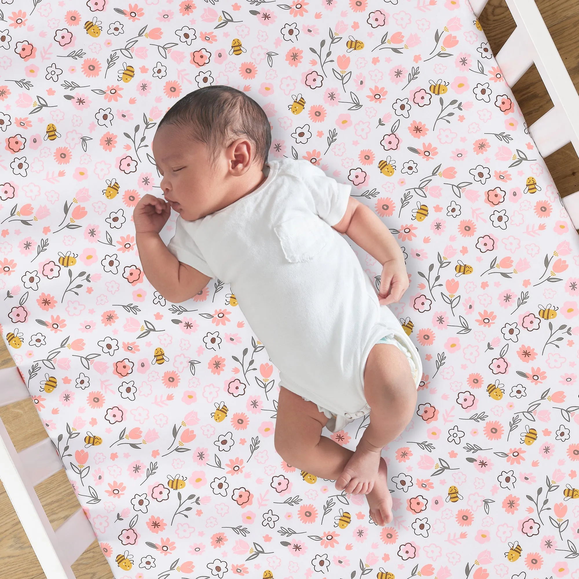 Little Garden Cotton Fitted Crib Sheet
