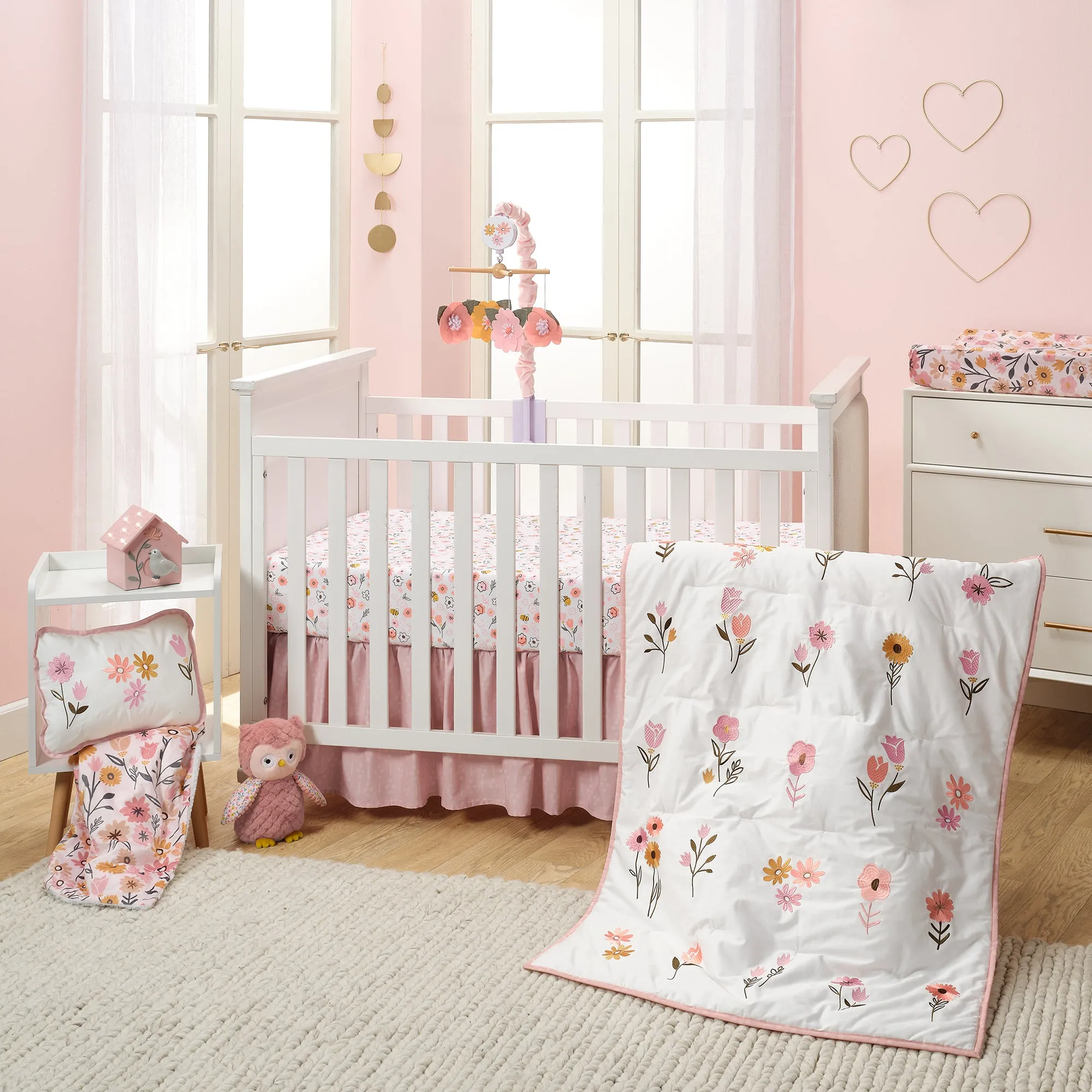 Little Garden Cotton Fitted Crib Sheet