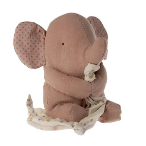 Maileg Lullaby Friends Elephant Plush Toy Old Rose