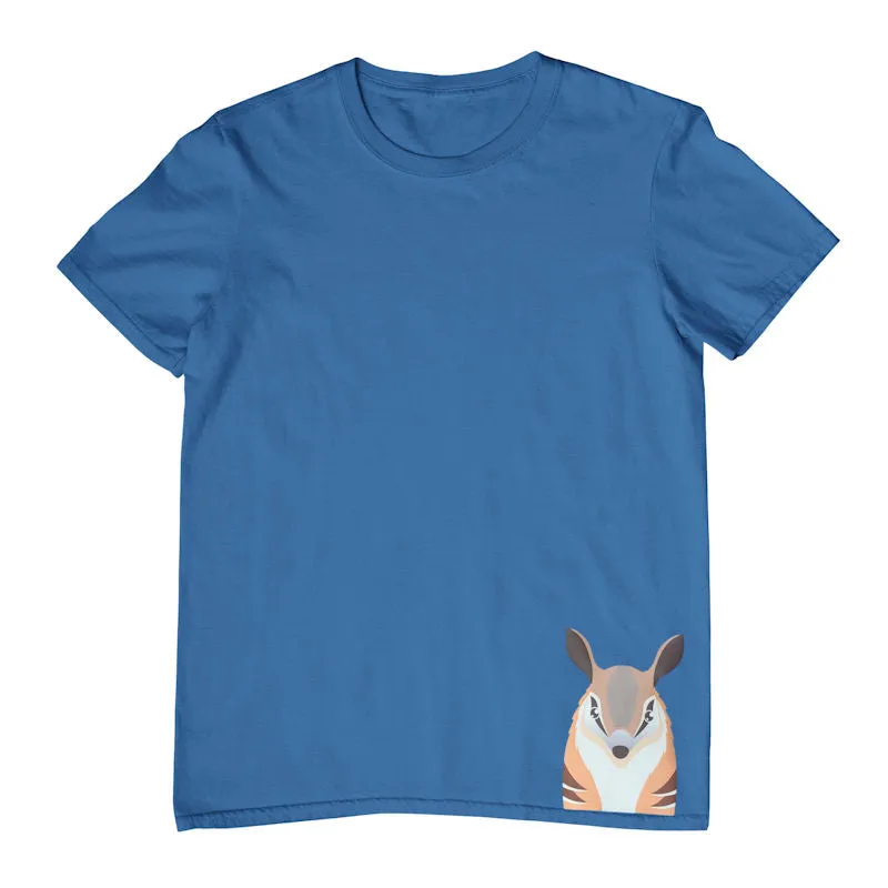 Numbat Face Hem Print Childrens T-Shirt (Various Colours)