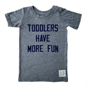 Retro Brand - Toddlers Have More Fun Tee in Heather Grey (4)