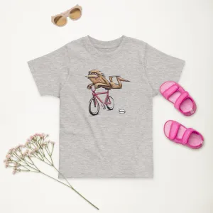 Sasquatch Riding a Bike Toddler T-Shirt | Wearable Art by Seattle Mural Artist Ryan "Henry" Ward