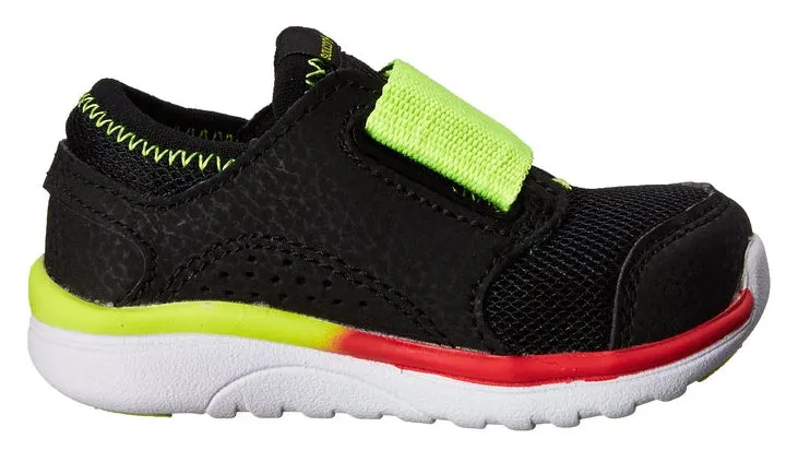 Saucony Toddlers Kineta ALT Closure Sneaker, Black/Citron
