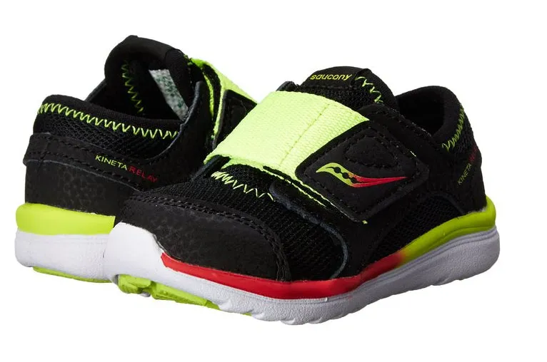 Saucony Toddlers Kineta ALT Closure Sneaker, Black/Citron
