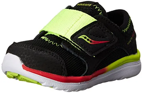 Saucony Toddlers Kineta ALT Closure Sneaker, Black/Citron
