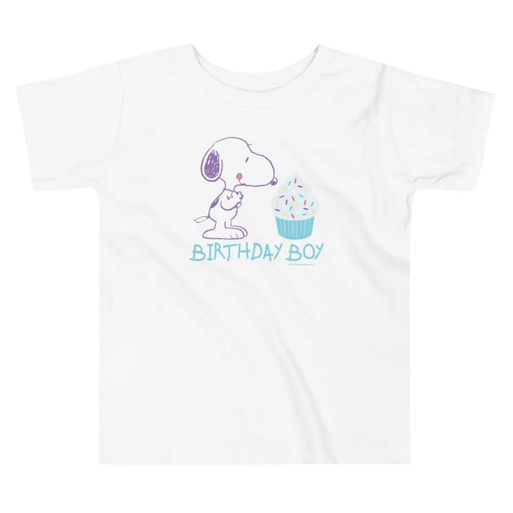 Snoopy Birthday Boy Toddler Tee