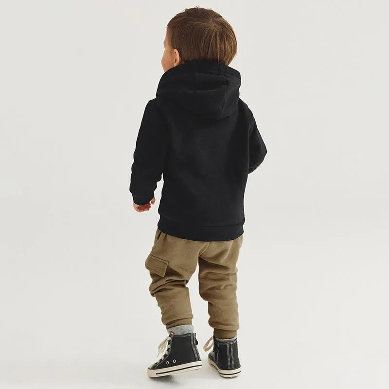 Toddler/Kid Boy's Dinosaur Black Sweatshirt with Pants Set