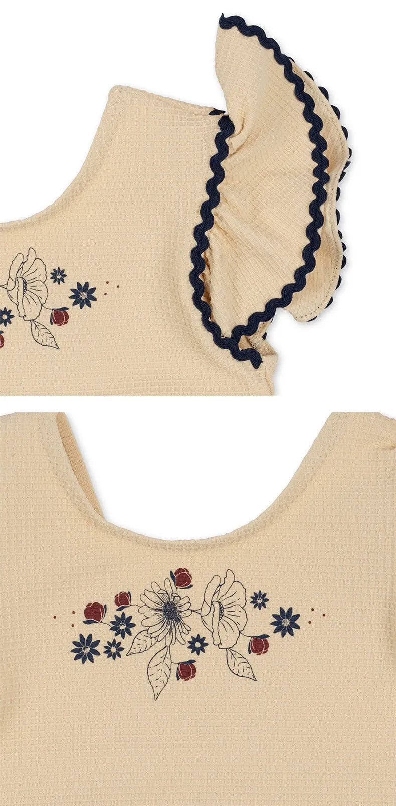Toddler/Kid Girl's Flowers Print Design Swimsuit