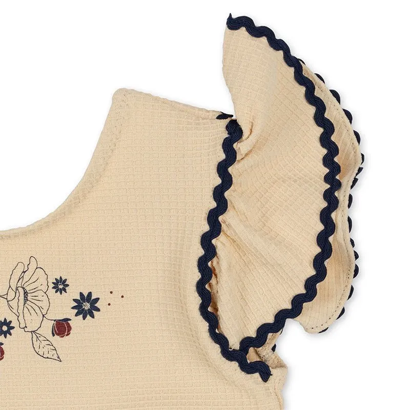 Toddler/Kid Girl's Flowers Print Design Swimsuit
