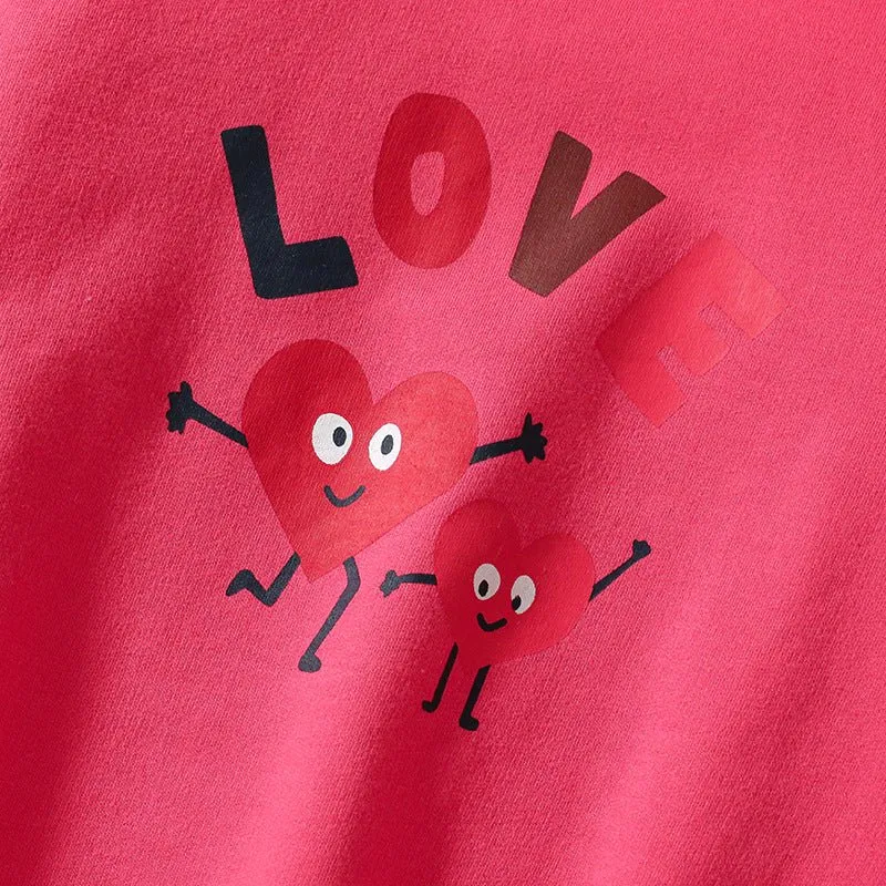 Toddler/Kid Girl's Love Design Sweatshirt with Pants Set