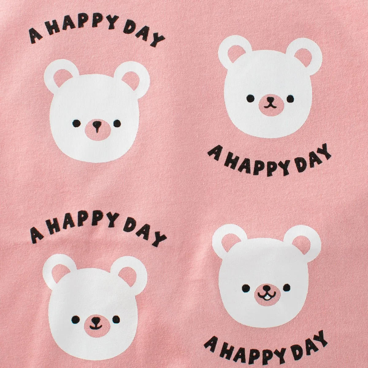 Toddler/Kid's Cartoon Bear Smiling Print Design Tee (2 Colors)