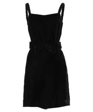 Velvet overalls